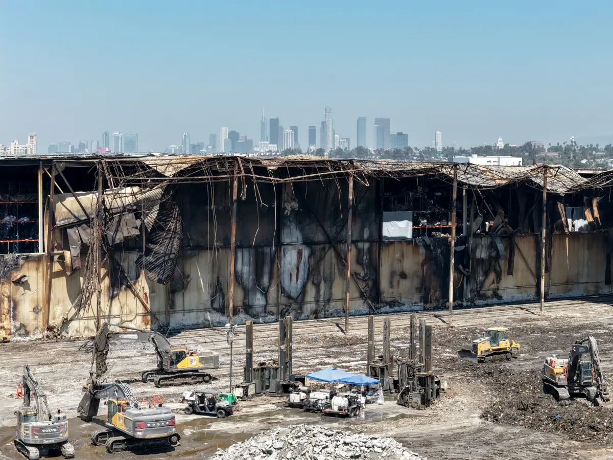Fire Damage Commercial Roof Repair in Glendale