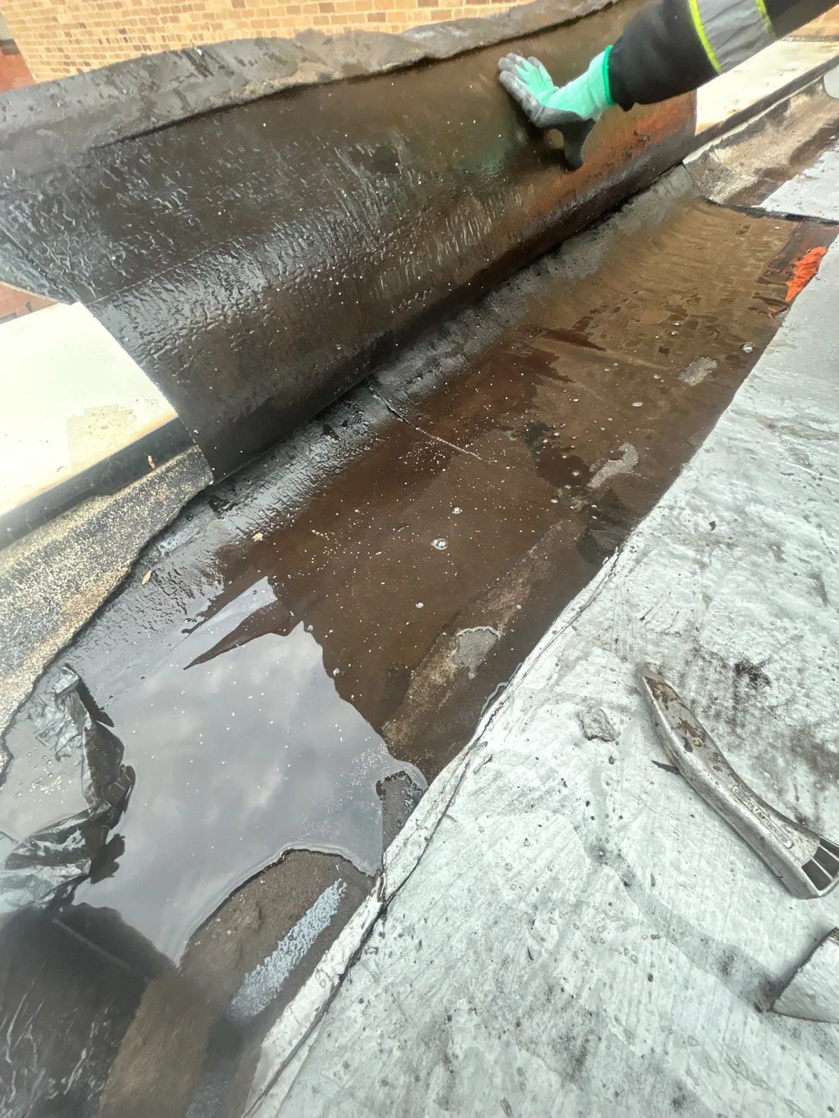 Commercial Roof Membrane Puncture Repair in Glendale